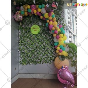 Kids Birthday Decorations - Flamingo Cartoon Theme - Model - 1052