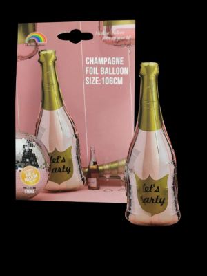 Let's Party Champagne Foil Balloon