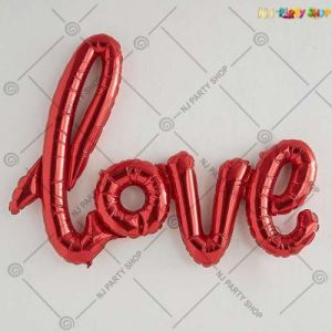 Love Cursive Foil Balloon