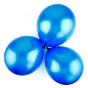 Metallic Balloons Dark Blue- Set of 25 Pcs