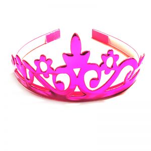 Metallic Crown - Dark Pink