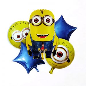 Minion 5 Pieces Set Foil Balloon