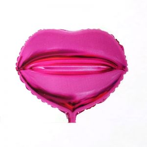 Pink Lips Foil Balloon