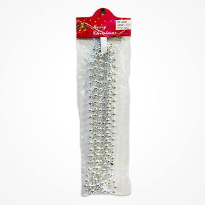 Silver Bead Chain Garland Christmas Tree Decoration Ornaments