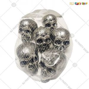 Skull Heads - Set of 6 - Halloween Decorations