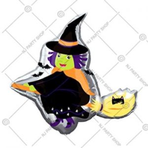 Witch Foil Balloon - Halloween Decoration