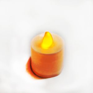 Yellow Tea Light Candle - Battery Operated