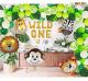 013T -Jungle Animal Theme Birthday Decoration Combo