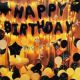 02J - Happy Birthday Decoration Combo - Black & Golden - Set Of 39