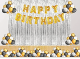 011Y Golden & Silver Birthday Decoration Combo - Set of 45