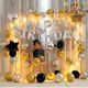 02Q - Birthday Party Decoration Combo - Silver & Golden - Set of 44
