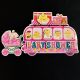 3D Glitter Baby Shower Big Bus Hanging/Sticker Decoration - Pink