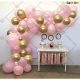 Balloon Arch Decoration Garland Kit - Pink & Golden - Set Of 62