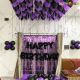Birthday Decorations - Purple & Black - Model 1009