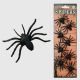 Black Plastic Spiders - Set of 8