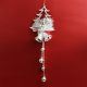 Christmas Tree with Angel/Bell Hanging - Red