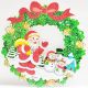 Christmas Wreath Sunboard Banner/Stickers - Green Color