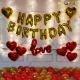 017Q - Birthday Party Decoration Combo - Red & Golden - Set of 56
