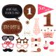 1st Birthday Girl Photo Booth Props - Model 1001