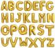 Golden Alphabets Foil Balloons - 17 Inch Size