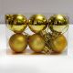 Golden Balls Hanging Ornaments - Medium