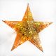 Golden Hanging Star with Lights Decoration