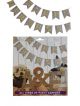 Happy Birthday Banner - Silver & Golden - Model 100X
