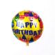 Happy Birthday Smiley Round Shape Foil Balloon