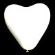 Heart Shape Balloons - White - Set of 25