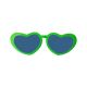 Heart Shape Green Jumbo Goggles