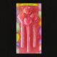 Heart Stick Candle - Red - Set of 4