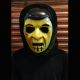 Hollow Eyes Ghost Scarry Horror Mask for Halloween - Yellow Color