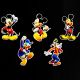 Mickey Mouse Theme Cutouts/Stickers Decoration - Set of 5 - 1FT Height