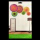 Paper Decoration Fans - Multi Color - Set of 6