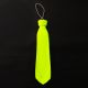Neon Party Tie Accessories - Yellow
