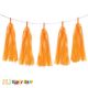 Paper Tassels Decoration - Orange