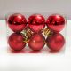 Red Balls Hanging Ornaments - Medium