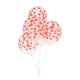 Red Confetti Balloons - Set of 5