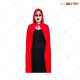 Red Devil Cape With Hoodie - Halloween Costume