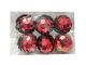 Red Sequence Design Balls Christmas Tree Decoration Ornaments