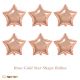 Rose Gold Star Shape Foil Balloon - Set of 1