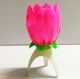 Rotating Lotus Flower Shape Musical Candle