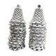 Silver Big Bells - Christmas Tree Decoration Ornaments - Set of 10 Pcs