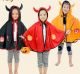 Halloween Costume For Kids With Horn - Red/Black