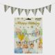 Star Flag Bunting Banner Decoration - Silver