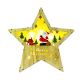 Wooden Star With Lights - Christmas Decorations