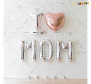 010H - I Love Mom Silver Combo - Set of 5