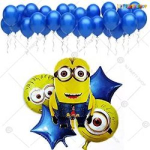 026AB - Minion Theme  Happy Birthday Decoration Combo - Set Of 25