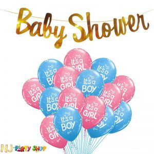 10A Baby Shower Decoration Combo - Set of 26 Pcs