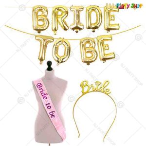 014X - Bride To Be Combo - Bachelorette Party Decorations  - Set of 11